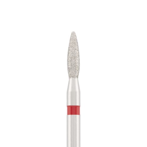 Divinity Gyémánt csiszolófej "flame" piros L- 8,0 mm, 2,1 mm DBS-243R.021