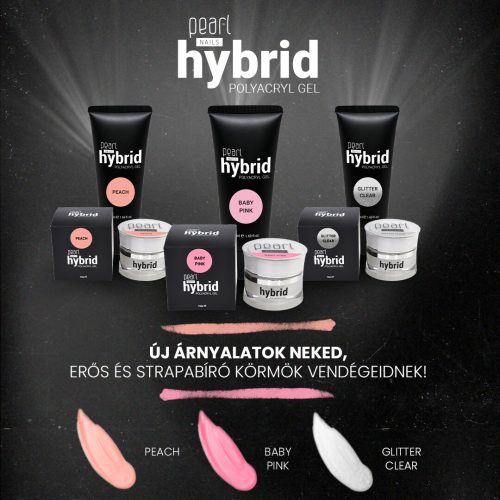 GLITTER CLEAR - 50ML - HYBRID POLYACRYL GEL