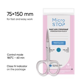 Microstop Sterilizáló-kraft tasakok 75x150mm