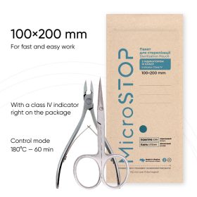 Microstop Sterilizáló-kraft tasakok Eco 100x200mm