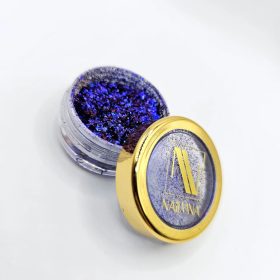 Chrome flakes Indigo