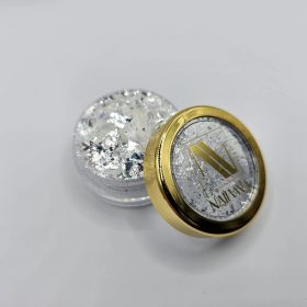 Chrome flakes mirror white