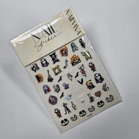 Körömmatrica - Halloween csontváz