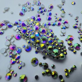 Strasszkő CrystalAB SS12 50 db