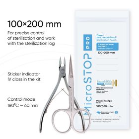 Microstop Sterilizáló-kraft tasakok Pro 100x200mm