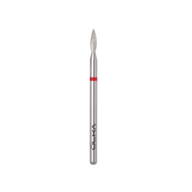   ÜLKA Gyémánt csiszolófej "flame" red 2,1 mm / 8 mm F218-F