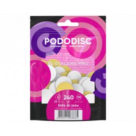 Staleks Csiszolópapírok Pododisc 25mm PDFS-25-240 fehér