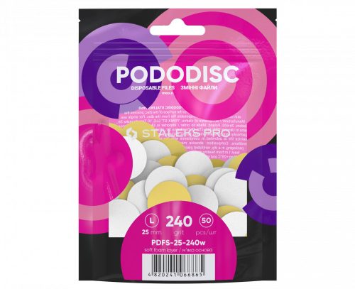 Staleks Csiszolópapírok Pododisc 25mm PDFS-25-240 fehér