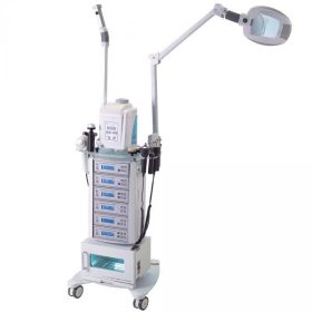   Modular kezelőgép állvány gőzölővel, nagyítós lámpával és törölköző melegítővel