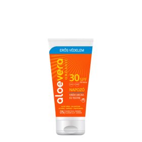 Aloe Vera Organic SPF30 Napozó krém arcra és testre 50ml