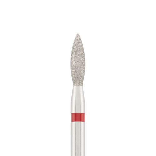 Divinity Gyémánt csiszolófej "flame" sharp piros L- 10,0 mm, 2,3 mm DBS-243R.023.SH