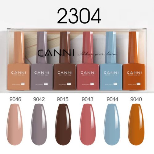 CANNI Hema Free Gél Lakk szett 6x9ml Boho Chic Palette