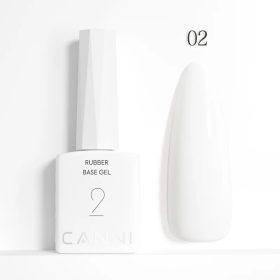 CANNI HEMA FREE Rubber Base Gel - 9 ml - X02 White