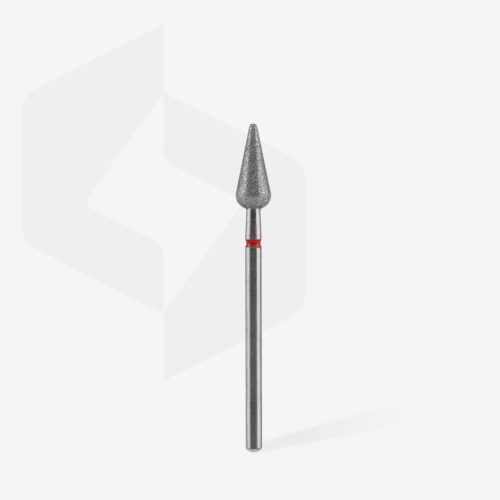 Staleks Gyémánt csiszolófej - "pointed pear" piros - FA100R050/12