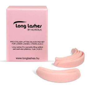   Long Lashes Pro szempilla lifting szilikon pad szett alsó pillákhoz, 3 pár (A,B,C)