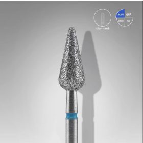   Staleks Gyémánt csiszolófej - "pointed pear" kék - FA100B050/12