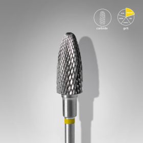   Staleks Karbid csiszolófej - "corn" sárga - FT90Y060/14