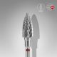 Staleks Karbid csiszolófej - “pine cone” piros - FT110R060/14