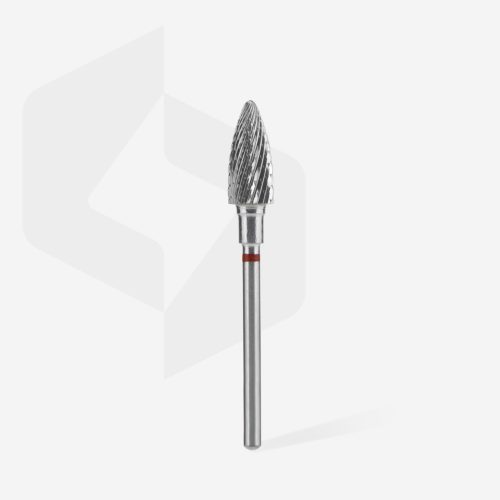 Staleks Karbid csiszolófej - “pine cone” piros - FT110R060/14