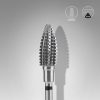Staleks Karbid csiszolófej - “pine cone” fekete hard - FT110H060/14