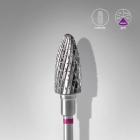   Staleks Karbid csiszolófej - "corn" lila - FT90V060/14