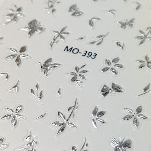 Körömmatrica - Silver Nature