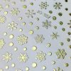 Körömmatrica - Golden Snowflakes