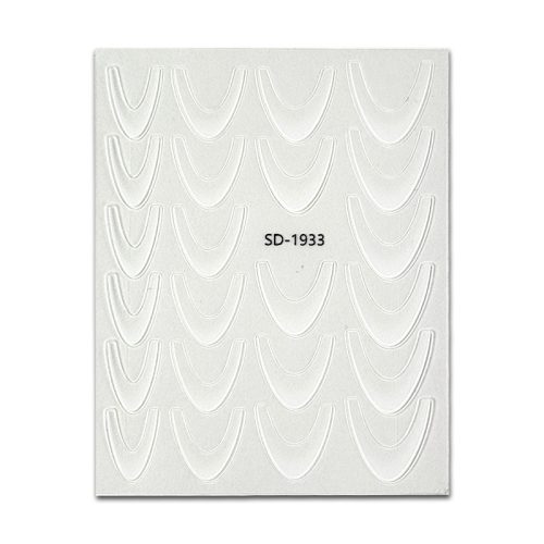 Körömmatrica - Easy French White