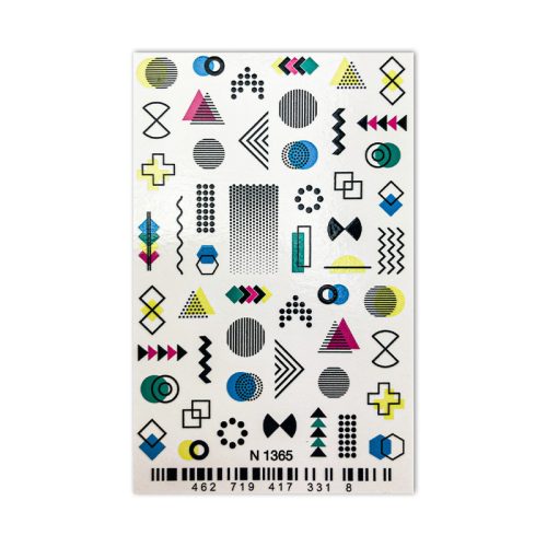 Körömmatrica - Colours & Forms