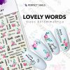 Körömmatrica - Lovely Words