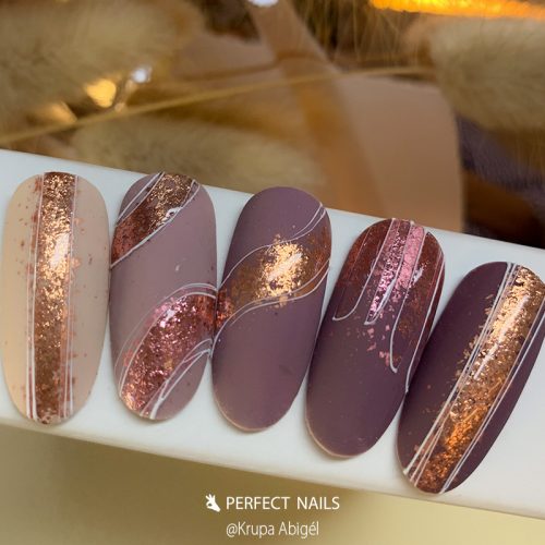 Metal Chrome Flakes - Körömdíszítő Pehely - Bronz