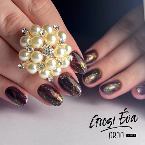 Pearl Nails Gél lakk - Cat Eye Effect 742 Fügebarna 7ml