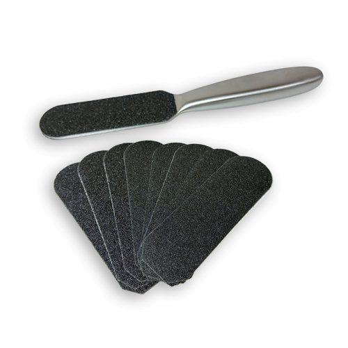 Pedikűr Fém Sarokreszelő Cserélhető Csiszolópapírral