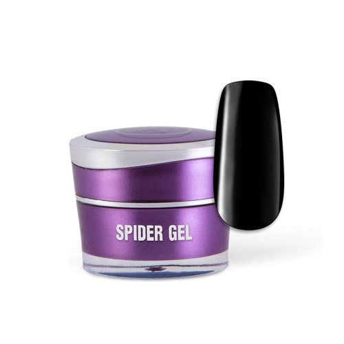 Spider Gel - Műköröm díszítő színes zselé - Fekete - 5g