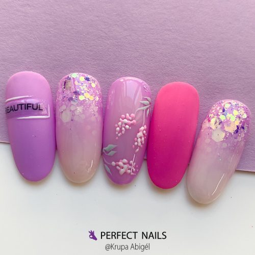 Körömdíszítő Glitter - Multisize - Wonder #1