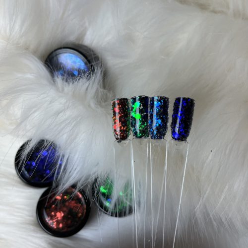 Körömdíszítő Glitter - Multisize - #6