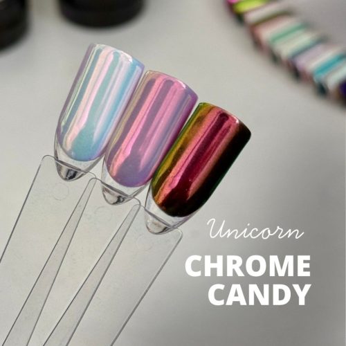 Unicorn Chrome Powder - Körömdíszítő Unikornis Krómpor - Candy