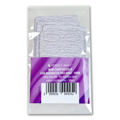 Mini csepp reszelő - Fém narancsfa pálcához -  50db