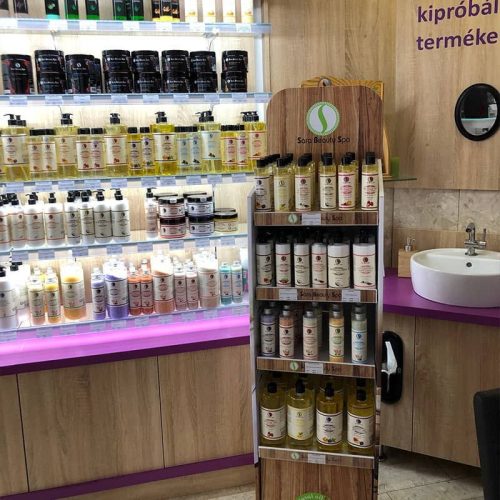 Sara Beauty Spa - közepes Polcvég Display