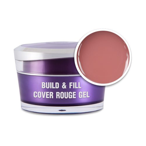 Build&Fill Cover Gel Rouge - Körömágyhosszabbító zselé 15g