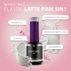 Elastic - Rubber Base Gel - Ecsetes Műkörömépítő Zselé 8ml - Latte Pink