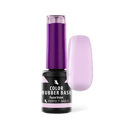 Color Rubber Base Gel - Színezett Alapzselé 4ml - Pastel Violet