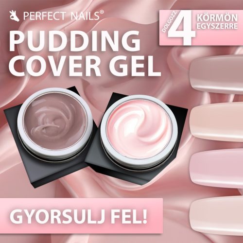 Pudding Cover Gel - Építőzselé - Cover Tan 15g
