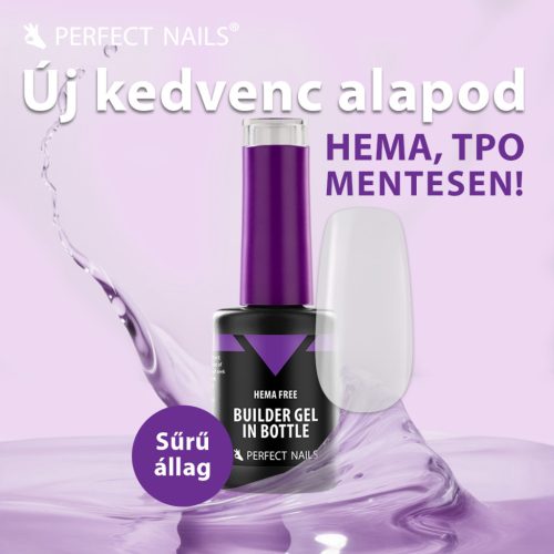 HEMA FREE Builder Gel in Bottle - Üveges építőzselé 15ml - Clear