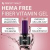 Fiber Vitamin Base Gel - Hema Free Erősített Gél Lakk Alap - Rosy Pink - 8ml