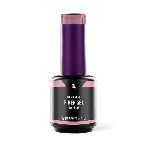 Fiber Vitamin Base Gel - Hema Free Erősített Gél Lakk Alap - Rosy Pink - 15ml