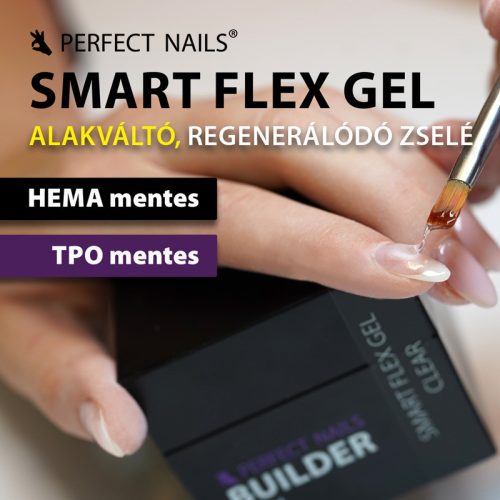 Smart Flex Gel Átlátszó Műkörömépítő Zselé - Clear 50g