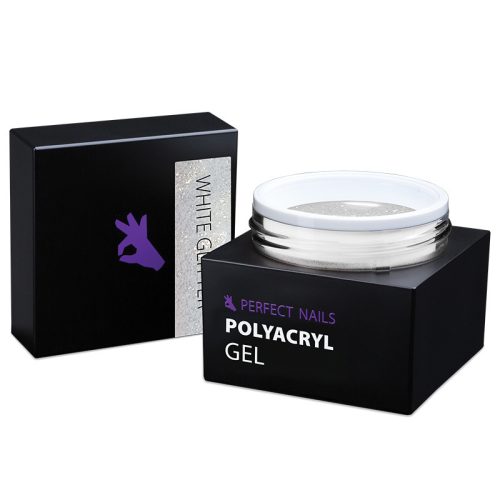 Perfect PolyAcryl Gel - Polygel White Glitter 15g