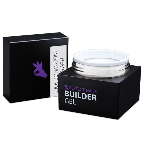 Milky White Soft Builder Gel - Hema Free Építőzselé 15g