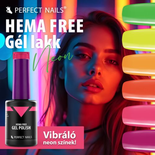 HEMA FREE Gél Lakk - Neon Grapefruit - 4ml